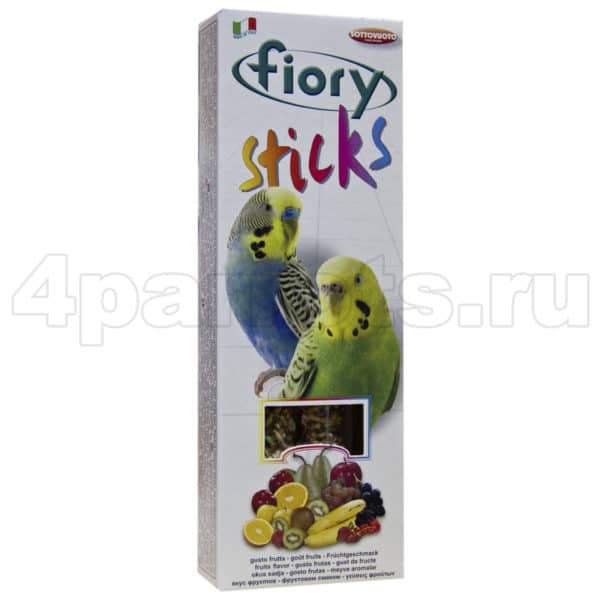 Fiory палочки для попугаев с фруктами 60 г
