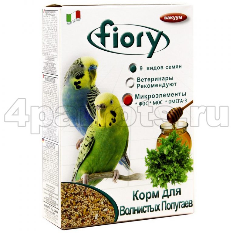 Fiory корм для волнистых попугаев Pappagallini