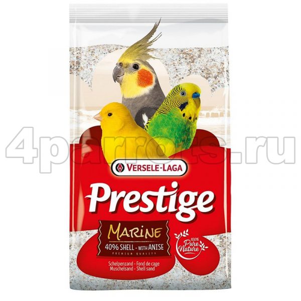 Versele-Laga Prestige Marine Shell Sand песок для птиц морской