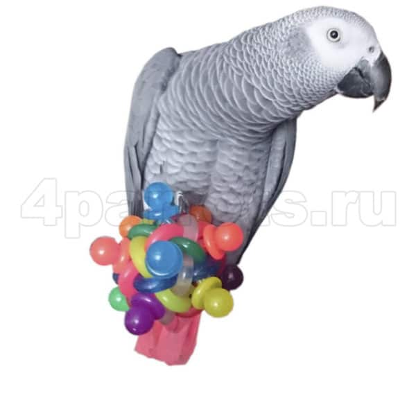 Игрушка для лап попугая Мяч большой, 9 см