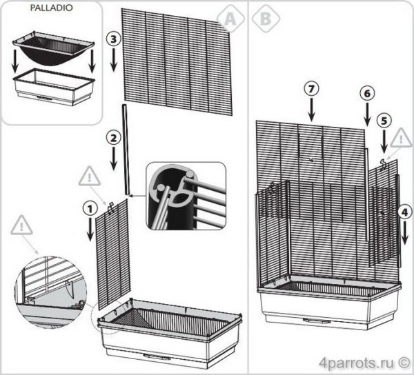 Клетка Ferplast Piano 7