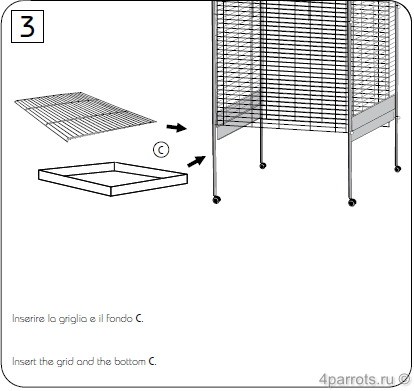 инструкция по сборке клетки Tiffany (часть 4)