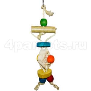 Игрушка для попугая Бамбук с шариками