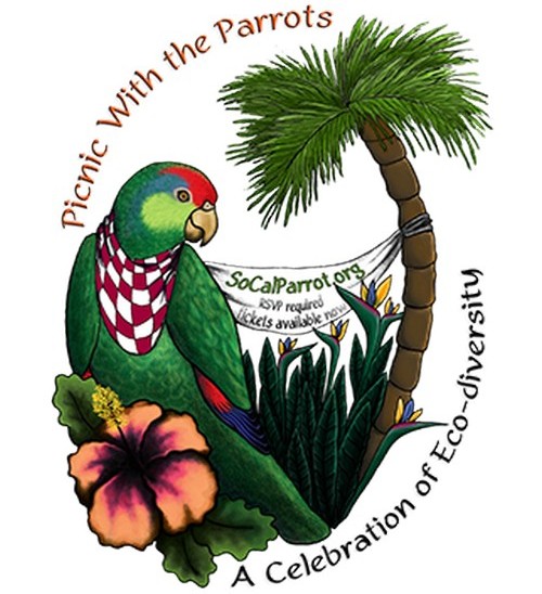 Логотип выставки попугаев