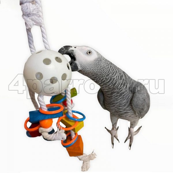 Игрушка для попугая Шар с погремушками
