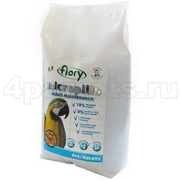 Fiory Micropills Ara/Macaws корм для попугаев ара 2,5 кг