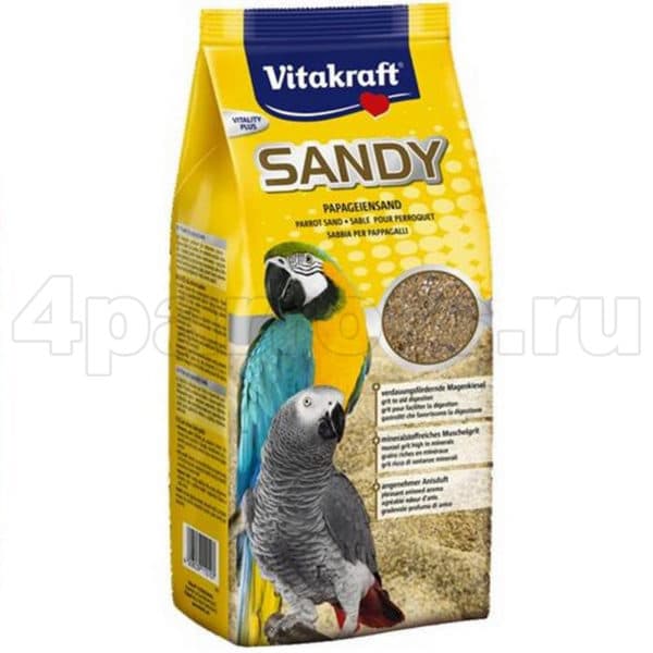 Vitakraft песок для крупных попугаев Sandy