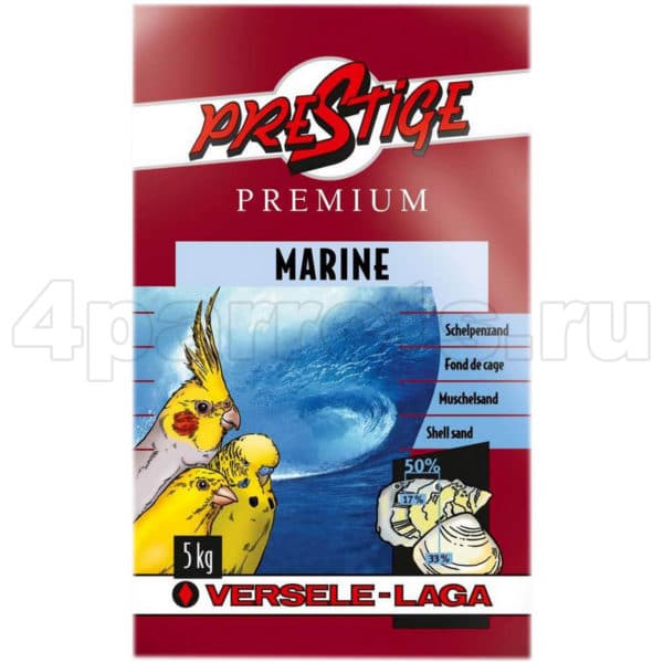 Versele-Laga Prestige Marine Shell Sand песок для птиц морской 5 кг