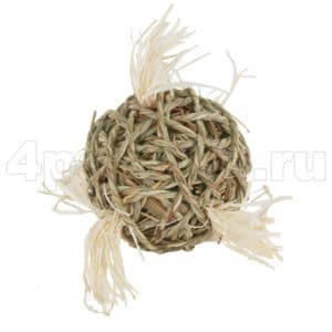Мяч с хвостиками 10 см, водоросли