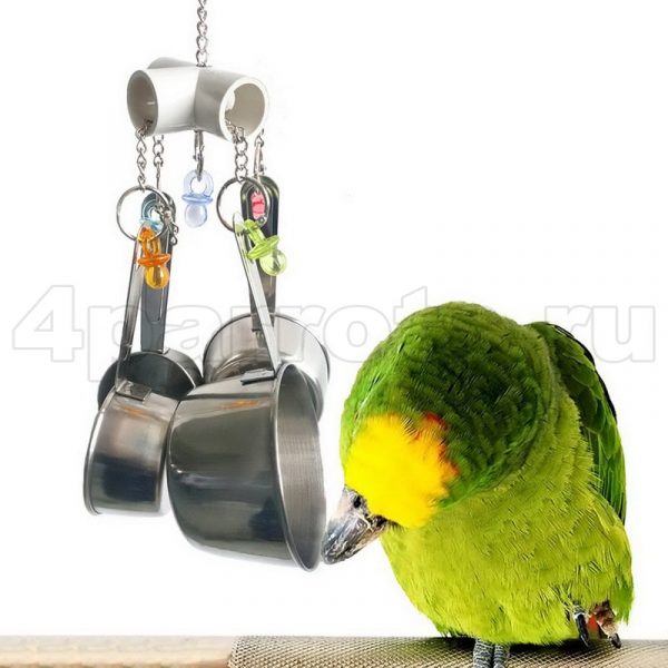 Игрушка для попугая Подвеска Сковородки