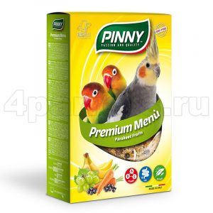 Pinny Premium Menu Parakeets мягкий корм для средних попугаев