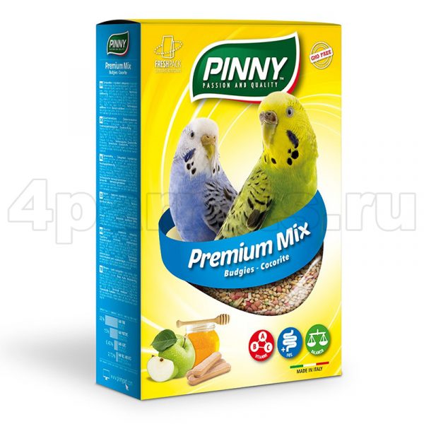 Pinny Premium Mix Budgies для волнистых попугаев
