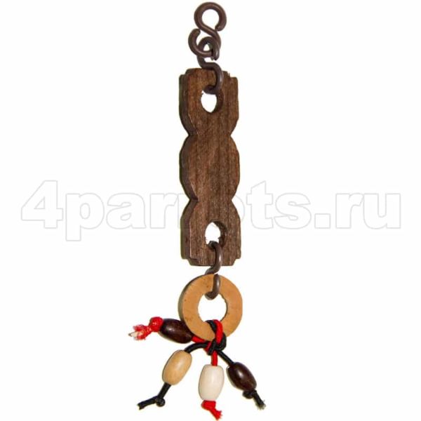 Игрушка для попугая Деревянная подвеска