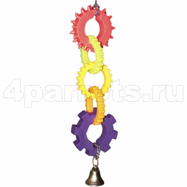 Игрушка 5 колец для попугая