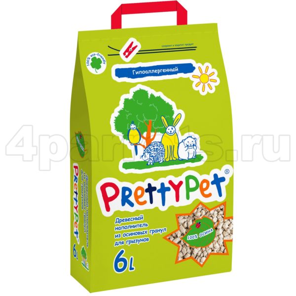PrettyCat наполнитель древесный осиновый