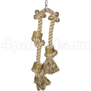 Джутовый канат для попугая, 65 см