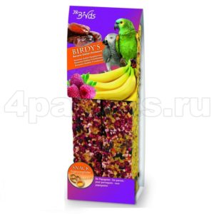 JR Farm палочки для крупных попугаев с бананом и фиником